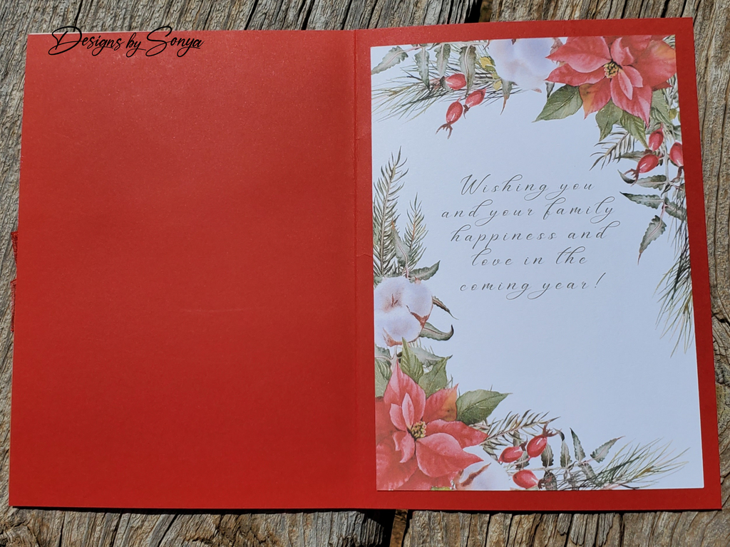 Handmade Green Glitter Christmas Card with Red Bow – Elegant A7 Holiday Card for Corporate Gifting, Religious or Family Keepsake