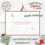 Holiday Greeting Card | Handcrafted Keepsake with Elegant Touches | A7 Christmas Card | Gift for Clients, Loved Ones & Friends