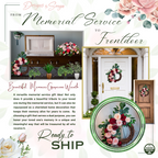 Grapevine Front Door Wreath - Country Rustic Porch, Memorial Service Handcrafted with Roses, Camellias, Dahlias, Greenery