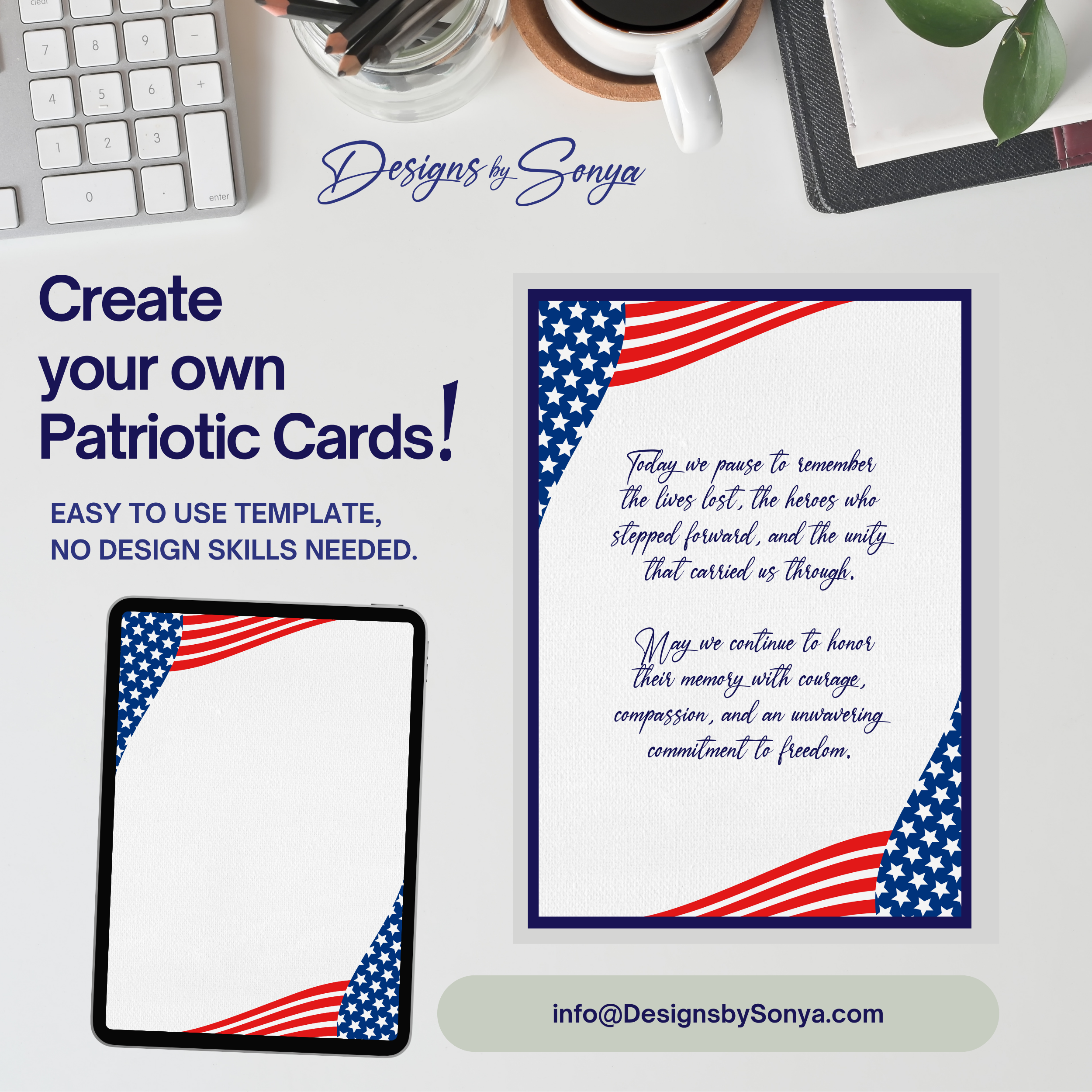 9/11 Patriot Day Printable Card, We Will Never Forget, 5x7 Digital Memorial Tribute, Instant Download September 11 Remembrance Card