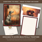 Printable Firefighter Thank You Card | A2 Dalmatian Firehouse Dog Card | Fire Department & First Responder Appreciation