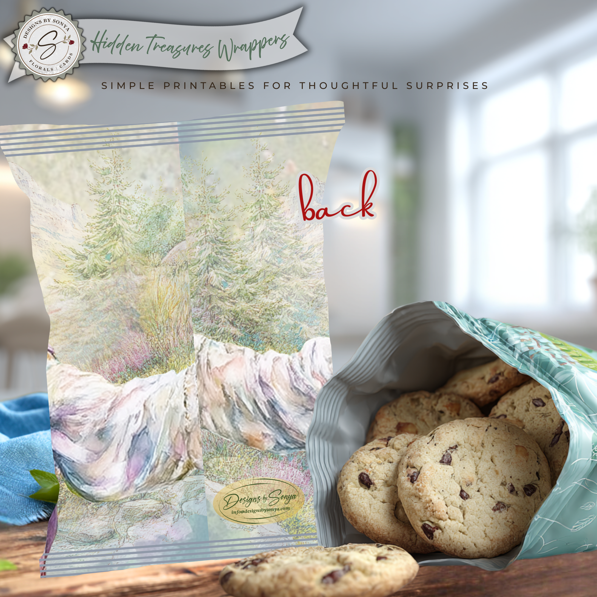 Jesus Looking Up Printable Chip Bag Wrapper – Christian Easter Basket Treat, Faith Gift Party Favor, Religious Snack Wrap