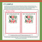 Christmas Gift Card Holder PDF Printout
Set of two printable Christmas gift card holders featuring “Merry & Bright” design with candy cane striped borders for easy at-home crafting.