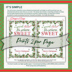 Holiday Gift Card Holder Two Per Page

Printable Christmas card holder PDF preview. Features greenery and “Merry Christmas” design, printing two gift card holders per sheet.