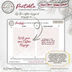 Flavor of the Season Printable Card • A2 (4.25" x 5.5") Folded Holiday Greeting Note Card • Cozy Cinnamon & Berry Design • Christmas Stationery