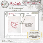 Every Christmas Writes a New Chapter Printable Card • A2 (4.25" x 5.5") Folded Holiday Greeting Note Card • Storybook Design • Christmas Stationery