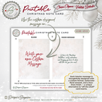 Bringing Christmas Home Printable Card • A2 (4.25" x 5.5") Folded Holiday Greeting Note Card • Vintage Red Truck Design • Christmas Stationery