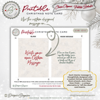 Gingerbread Cottage Christmas Printable Card • A2 (4.25" x 5.5") Folded Holiday Greeting Note Card • Vintage Storybook Design • Christmas Stationery