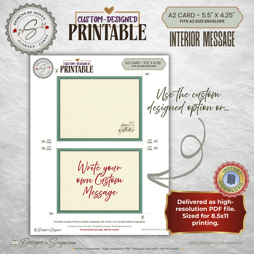 Whimsical Rainbow Birthday Printable A2 Card – Playful Watercolor Child with Cake – Instant Download Greeting Card 5.5 x 4.25