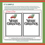 Rustic Red Truck Merry Christmas Gift Card Holder
Digital download gift card holder with red truck, buffalo plaid, and Merry Christmas lettering. Prints two per page on cardstock.