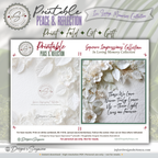 Printable Sympathy Card • In Loving Memory • Square Format 5.5” Card • Bonus Envelope Liner • Custom Message Insert • Instant Download PDF