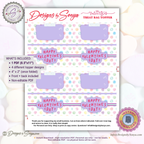 Printable Valentine’s Day Treat Bag Topper – Cute Pastel Heart Design – DIY Classroom Candy Bag Label for Kids, Teachers & Party Favors