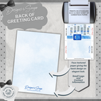 Father's Day - Gifted Patient Tough Hero Dependable Caring | Custom Designed | Printable Greeting Card | Matching Envelope Included | Instant Download | Print at Home