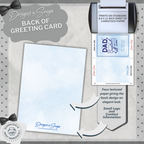 Greatest Dad | Simple | Unique | Custom Designed | Printable Greeting Card | Matching Message & Envelope | Instant Download | Print at Home