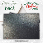 Merry Christmas Card with Leopard & Red Glitter | Handcrafted Holiday Card with Bow | Unique A7 Keepsake for Gift-Giving