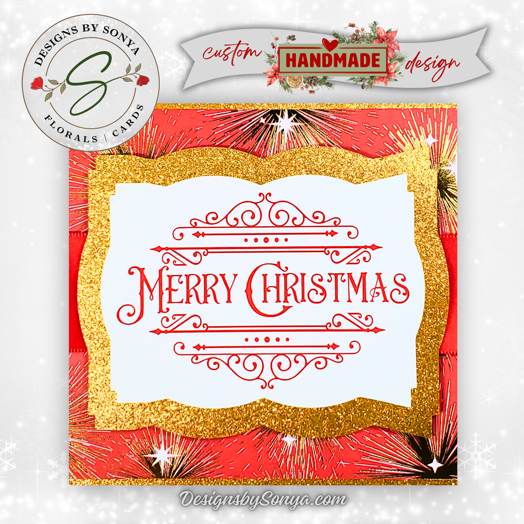 Holiday Greeting Card | Handcrafted Keepsake with Elegant Touches | A7 Christmas Card | Gift for Clients, Loved Ones & Friends