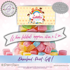 Printable Valentine’s Day Treat Bag Topper – Rainbow Kids Design – DIY Classroom Candy Bag Label for Teachers, Students & Party Favors