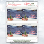 Christmas Bag Topper Full Sheet Layout
Full sheet PDF example with four 4x2 inch toppers per page. Includes cutting guides, fold lines, and usage instructions for easy holiday DIY gifts.