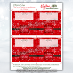 Full Sheet Layout with Guides
Complete 8.5x11 page showing four red snowflake toppers with trim and fold marks; best when printed “Actual Size” on white cardstock; personal use digital file.