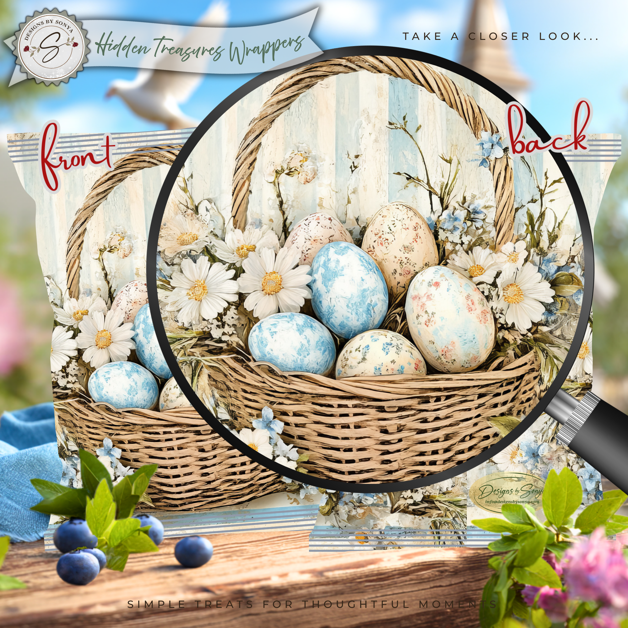 Printable Easter Chip Bag Wrapper – DIY Easter Party Favor – Spring Easter Basket Treat