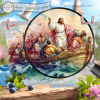 Jesus Calms the Storm Printable Chip Bag Wrapper – Christian Easter Basket Treat, Resurrection Faith Gift, Religious Church Party Favor