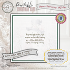 Printable Pink Snowman Christmas Card | Square Floral Holiday Card | 5.5” Square | Envelope Liner | Instant Download | Pastel Winter Note Card