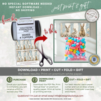 Easter Treat Bag Topper Printable – Sweet Easter Wishes Bunny Topper for DIY Easter Gifts, Classroom Treats & Spring Parties