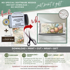 Speckled Easter Eggs Candy Bar Wrapper Printable – Sweet Easter Wishes Chocolate Sleeve – Spring Party Favor for Kids Teachers Friends - Easter Basket