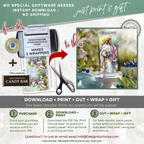 Good Shepherd Easter Candy Bar Wrapper Printable – Jesus with Lamb Watercolor Chocolate Wrap for 1.55 oz Bars – Religious Spring Basket Favor