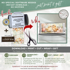 Baby Chick Easter Candy Bar Wrapper Printable – Watercolor Spring Happy Easter Chocolate Sleeve – Classroom, Church Treat Favor