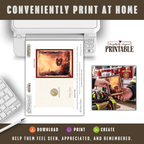 Printable Firefighter Appreciation Card | A2 First Responder Thank You Card | Fire Department & Fire Crew Card