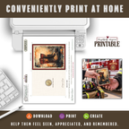 Printable Firefighter Thank You Card | A2 Firefighter Boots Card | Fire Department & First Responder Appreciation