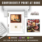 Printable Firefighter Thank You Card | A2 Dalmatian Firehouse Dog Card | Fire Department & First Responder Appreciation