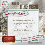 Elegant Printable Christmas Card | Gold Bow Ornament with Holly & Pinecones | Watercolor Holiday Card