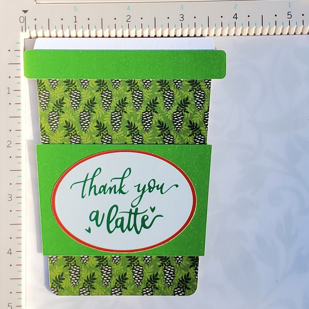 Pinecone Thank You a Latte Coffee Gift Card Holder, Handmade Thank You Gift for Teachers, Clients, Friends