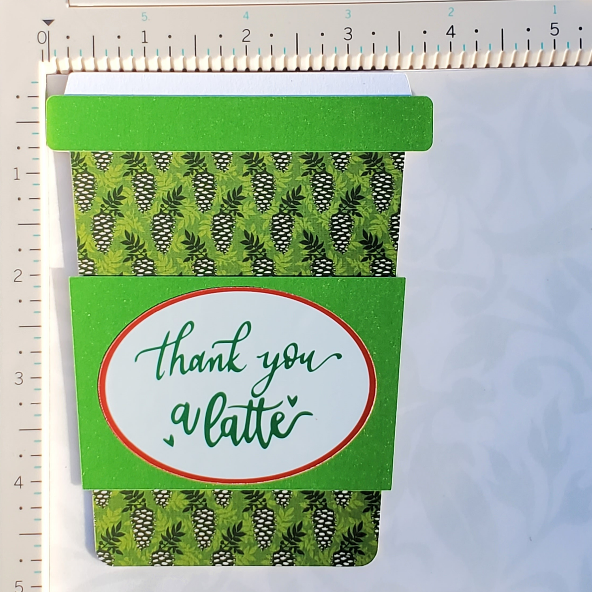 Pinecone Thank You a Latte Coffee Gift Card Holder, Handmade Thank You Gift for Teachers, Clients, Friends