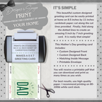 You're My Hero | Simple | Unique | Custom Designed Printable Greeting Card | Matching Message & Envelope | Instant Download | Print at Home