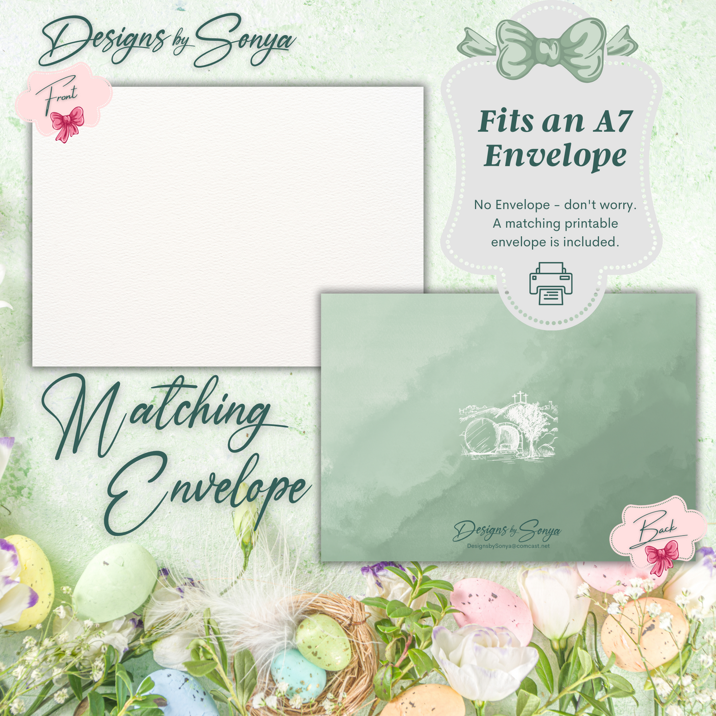 Custom 5 x 7 Printable He is Risen Easter DIY Kid Coloring Greeting Card w/Envelope - Classroom Activity - Instant Download - Print at Home