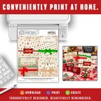 Printable Christmas Treat Bag Topper Collection | 4 Vintage Holiday Designs | Candy Bag Toppers for Classroom Parties & Christmas Gifts | 4" x 2" PDF