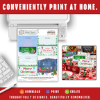Printable Christmas Treat Bag Topper Collection | 4 Santa & Snowman Holiday Designs | Christmas Candy Bag Toppers for Classroom Parties | 4" x 2" PDF Download