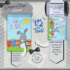 Custom Designed Easter Bunny Chip or Treat Bag | Classroom Party Favor | Simple | Unique | Teacher Gift | Instant Download | Print at Home