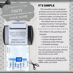 Father's Day - Gifted Patient Tough Hero Dependable Caring | Custom Designed | Printable Greeting Card | Matching Envelope Included | Instant Download | Print at Home