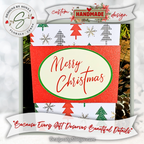 Handmade Christmas Gift Card Holder | Coffee Cup Gift Card Holder for Teachers, Coworkers & Coffee Lovers | Red & Green Christmas Trees