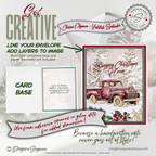 Flavor of the Season Printable Card • A2 (4.25" x 5.5") Folded Holiday Greeting Note Card • Cozy Cinnamon & Berry Design • Christmas Stationery