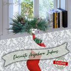 Decorate Anywhere Reindeer Stocking Holder
Christmas reindeer stocking holder displayed on a windowsill. Versatile floral holiday decoration for mantels, shelves, or ledges.