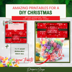 DIY Transformation Before and After
Before: plain 4x4 resealable snack bag; After: festive candy gift with the red snowflake topper; quick, easy DIY Christmas favor.