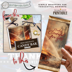 Truly Grateful for You Firefighter Candy Bar Wrapper | Printable Firefighter Thank You Gift | 1.55 oz Chocolate Bar
