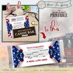 First Responder Candy Bar Wrapper Printable Thank You Gift – 1.55 oz Chocolate Wrapper, Appreciation Favor, Instant Download