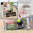 Honor the Heroes First Responder Candy Bar Wrapper Printable – Customer Service Always Answering the Call – Thank You Gift Favor – 1.55 oz Chocolate Bar