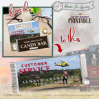 Honor the Heroes First Responder Candy Bar Wrapper Printable – Customer Service Always Answering the Call – Thank You Gift Favor – 1.55 oz Chocolate Bar